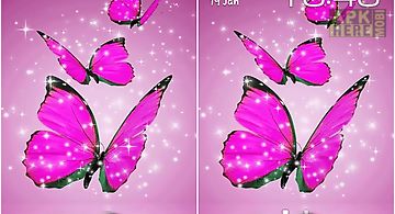 Pink butterfly Live Wallpaper