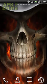 skeleton in hellfire lwp live wallpaper