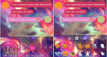 Galaxy emoji keyboard theme
