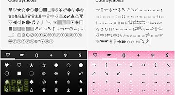 Cute symbols - emoji keyboard♤