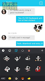 go keyboard nono panda sticker