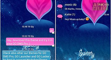 Go sms pro theme pink blue
