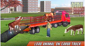 Farm animal transport truck