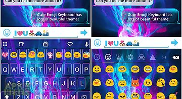 Emoji keyboard luminous theme