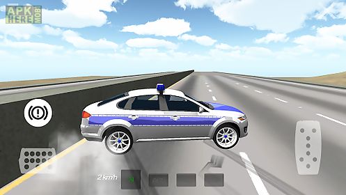 police car drifting 3d