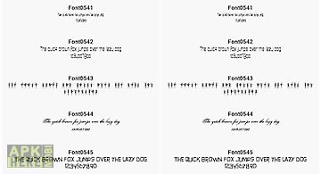 Fonts for flipfont 54