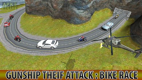 gunship thief attack:bike race