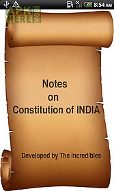 notes on constitution of india