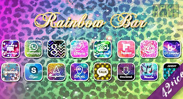 Rainbow bar go launcher theme