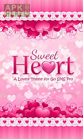 ♥sweet heart theme go sms ♥