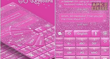 Glitter go keyboard theme