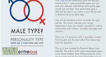 Male personality test