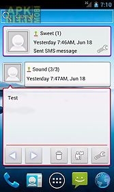 message widget (sms/mms)