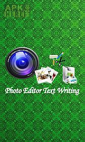 photo editor text writing for android