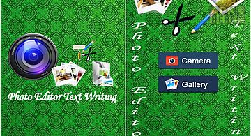 Photo editor text writing for an..