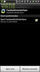 calendar sync for facebook