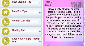 Diet plan and tips