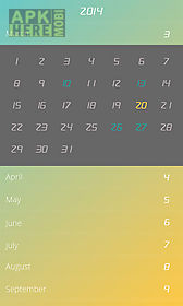flip calendar + widget