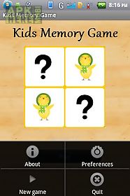 kids memory card game