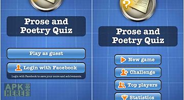 Prose and poetry quiz free