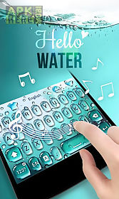 go keyboard theme water