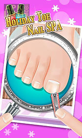 holiday toe nails spa