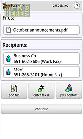 faxfile - send fax from phone