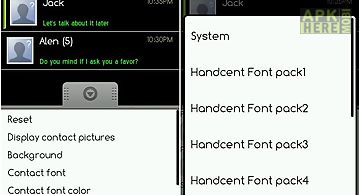 Handcent font pack3