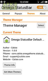 omega statusbar