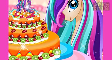 Pony princess cake decoration
