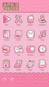 pinky bow go launcher theme