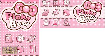 Pinky bow go launcher theme