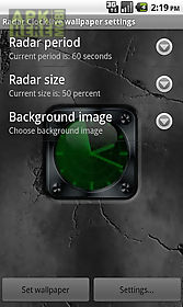 radar clock free livewallpaper