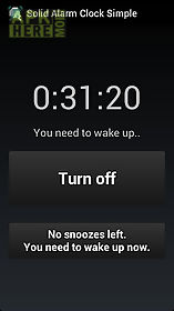 simple & reliable alarm clock
