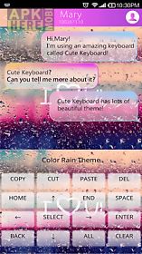 color rain emoji keyboard skin
