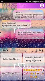 color rain emoji keyboard skin