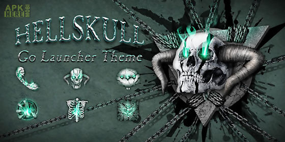 hell skull go launcher theme