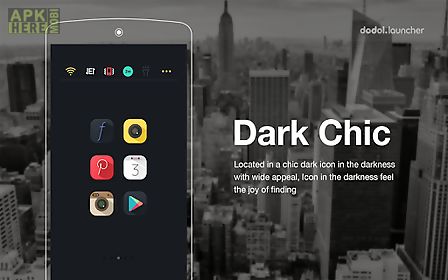 dark chic line launcher theme