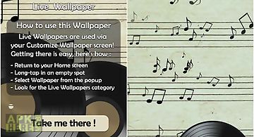 Music notes 3d  Live Wallpaper