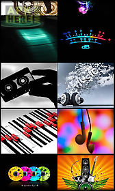 music notes z live wallpaper