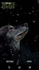 wolf and moon live wallpaper