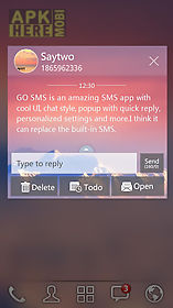 go sms pro sunrise theme