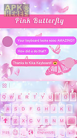 pink butterfly ikeyboard theme