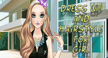 Dress up and hairstyle for girl
