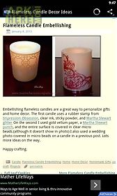 flameless candle decor