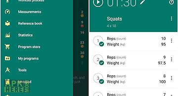 Workout gym log «gymboom»