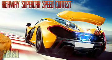 Highway supercar speed contest