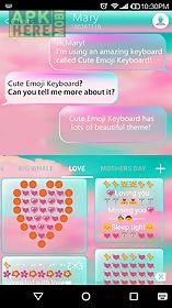 pink cloud emoji keyboard skin