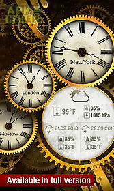 free gold clock  live wallpaper