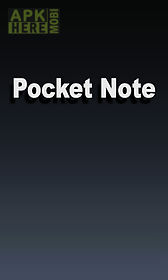 pocket note